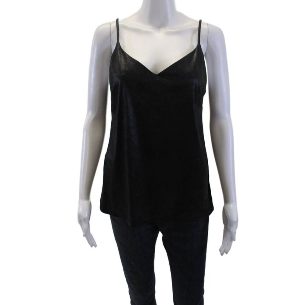 Malibu Road Women Camisole Black V-Neck Sleeveless Modal Spandex Size 1